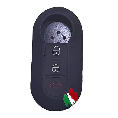 FIAT - Protección de Silicona para Llave de Control Remoto FIAT - FIAT 500 - Panda (Desde 2012) - Bravo - Punto - 500L - Lancia YPSILON (Desde 2011 EN POI) - Delta - DOBLO '- MUSA (500)