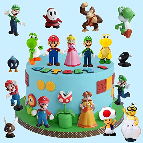 Figuras de Adorno para Tartas Figures Decoración para Tartas de Cumpleaños Figuras de Tarta Pequeñas de Juguetes