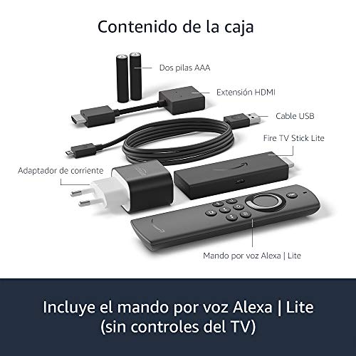 Fire TV Stick Lite con mando por voz Alexa | Lite (sin controles del TV), streaming HD