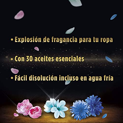 Flor Elixir Deluxe - Potenciador de perfume para la ropa, gel de fácil disolución en la lavadora, fragancia Glamour - Pack de 3