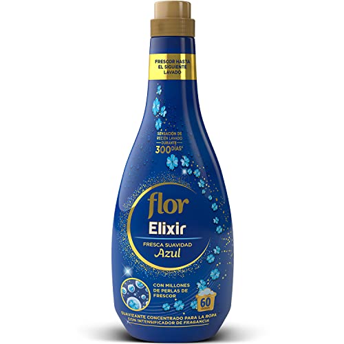 Flor Elixir - Suavizante para la ropa concentrado, aroma azul - 60 dosis