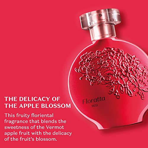 Floratta (RED) Boticario – Colonia feminina 75 ml – (Boticario floratta (Cherry Tree RED) Collection – Eau de Toilette 2,53 FL oz) de Boticario- BOUTIQUEB