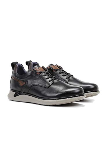 Fluchos | Zapato de Hombre | Cooper F0966 Surf Negro Com.3 Zapato Light | Zapato de Piel | Cierre con Cordones | Piso EVA