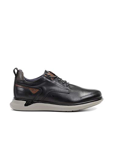 Fluchos | Zapato de Hombre | Cooper F0966 Surf Negro Com.3 Zapato Light | Zapato de Piel | Cierre con Cordones | Piso EVA