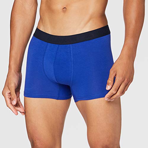 FM London Tagless Bóxer, Azul (Blue), X-Large (Pack de 5) para Hombre