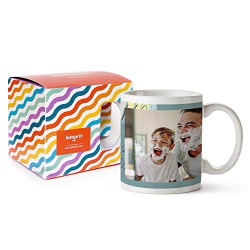 Fotoprix Taza Personalizada con Foto para Papá | Regalo Original día del Padre | Varios diseños Disponibles. (Diseño: Padre 4)