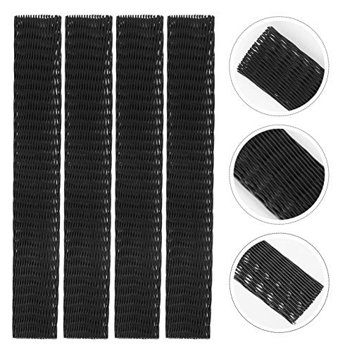 frcolor 50pcs Pinceles de maquillaje netzabdeckung Brochas de Maquillaje – Net Mangas Guards (Negro)