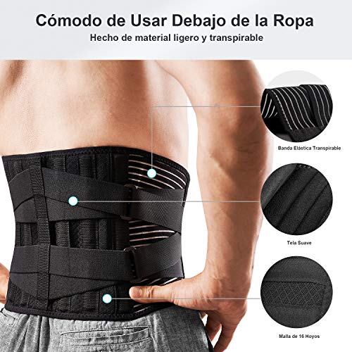 FREETOO Cinturón Lumbar para Hombre y Mujer