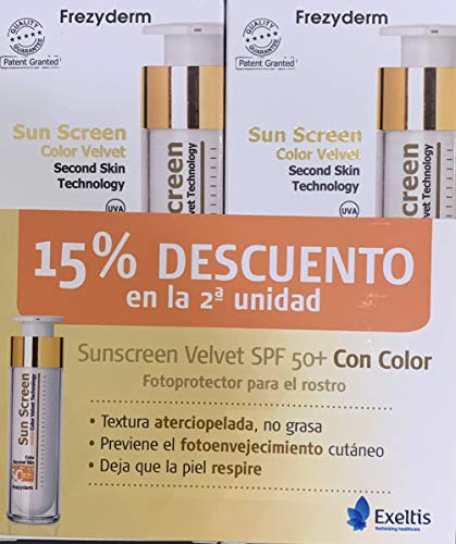 FREZYDERM SUN SCREEN VELVET FACE COLOR 50ML SPF50 PACK