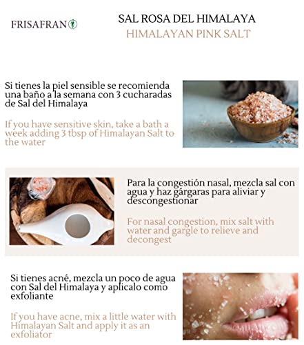 FRISAFRAN - Sal Rosa del Himalaya Fina - 1KG