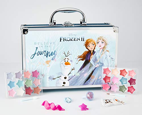 Frozen II in Time Beauty Travel - Maletín de Maquillaje - Set de Maquillaje para Niñas - Maquillaje Frozen - Neceser Maquillaje y Accesorios en un Maletín Reutilizable con Espejo