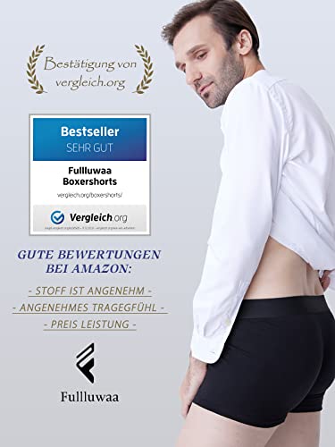 Fullluwaa Bóxer (Pack de 12) Hombre Algodón Calzoncillos-L