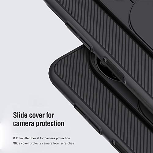 Funda para Xiaomi Poco X3 NFC/Xiaomi Poco X3 Pro, Protección de la cámara Carcasa Cubierta de cámara Deslizante Proteger Ultra-Delgado Híbrida PC Anti-Choque Anti-arañazos - Negro