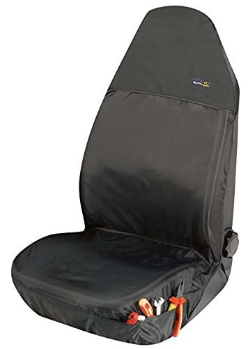 Funda protectora para el taller - Funda para el taller - Funda para el asiento exterior - Funda para el asiento del coche en negro - WALSER 12132