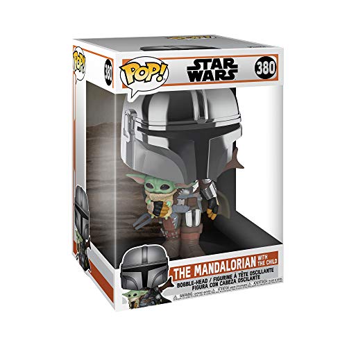 Funko 49931 POP Star Wars: Mandalorian-10 mandaloriano (con armadura cromada) juguete coleccionable, multicolor