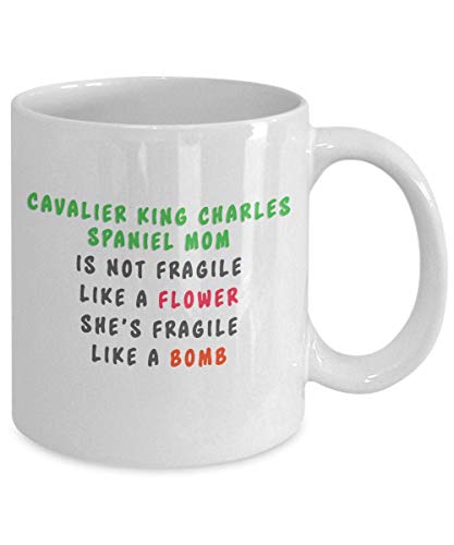 Funny cavalier king charles spaniel coffee mug, i just freaking love cavalier king charles spaniel ok, unique mugs for men and women