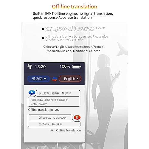 FYQDZ Nuevo 117 Hot Smart Translator Photo Instant Scanning WiFi Soporte Desconectado 2. 4 Pulgadas Pulsación Pantalla de Pantalla Multi- Idioma Traductor