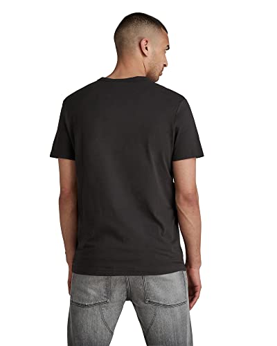 G-STAR RAW, hombres Camiseta Holorn, Negro (black 8415-990), L
