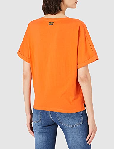 G-STAR RAW Joosa V-Neck Camiseta, Acid Orange B771-b214, XL para Mujer