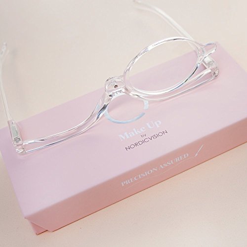 Gafas de Maquillaje by NORDIC VISION | Gafas Para Maquillarse con Lente Abatible | Gafas Para Ayudarte con el Maquillaje con Funda Elegante Gratuita | Varias Dioptrías (3.50)