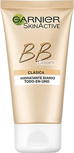 Garnier Skin Active BB Cream Clásica Perfeccionador Prodigioso para Pieles Normales, Tono Claro SPF15 con Vitamina C - 50 ml