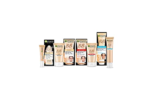 Garnier Skin Active BB Cream Clásica Perfeccionador Prodigioso para Pieles Normales, Tono Claro SPF15 con Vitamina C - 50 ml