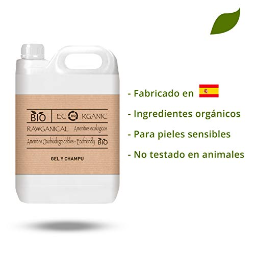 Garrafa 5L gel y champú 2 en 1 | Gel de ducha y champú refrescante | Gel and shampoo | Hair and Body | Envase de 5 litros