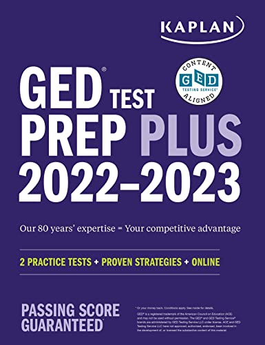 GED Test Prep Plus 2022-2023: 2 Practice Tests + Proven Strategies + Online (Kaplan Test Prep) (English Edition)