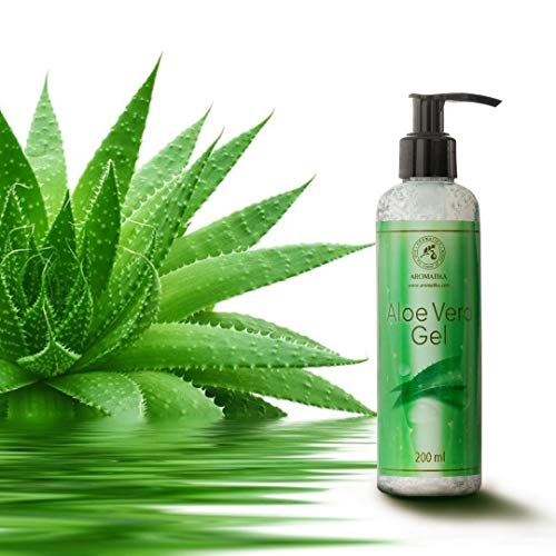 Gel de Aloe Vera 200ml - Cuidado Natural de la Piel y el Cabello - Gel de Aloe Vera Refrescante e Hidratante Rostro Cuerpo - Calmante Aloe Vera para Todo Tipo de Piel - Gel de Aloe Vera Afeitado