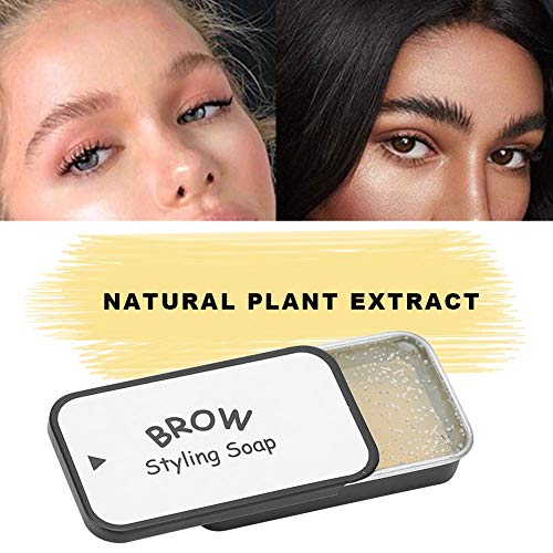 Gel para peinar las cejas de 20 g con pincel, gel moldeador de cejas de larga duración con extracto natural de plantas, gel fijador de cejas