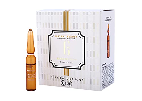 Gemma´s Dream - Instant Beauty - Ampollas Faciales Flash Skin Booster para Tratamiento de Día y Noche - Efecto Revitalizante, Reafirmante, Antioxidante y Tensor - Contiene 7 Ampollas de 2ml