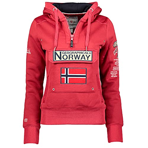 Geographical Norway - Sudadera DE Mujer GYMCLASS Rosa Llamativo S