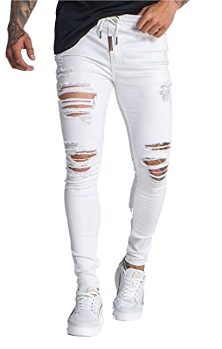 Gianni Kavanagh White Soho Jeans, XL Mens