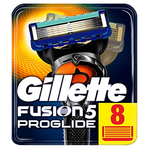 Gillette Fusion5 Proglide Cuchillas de recambio para maquinilla de afeitar, 8 unidades