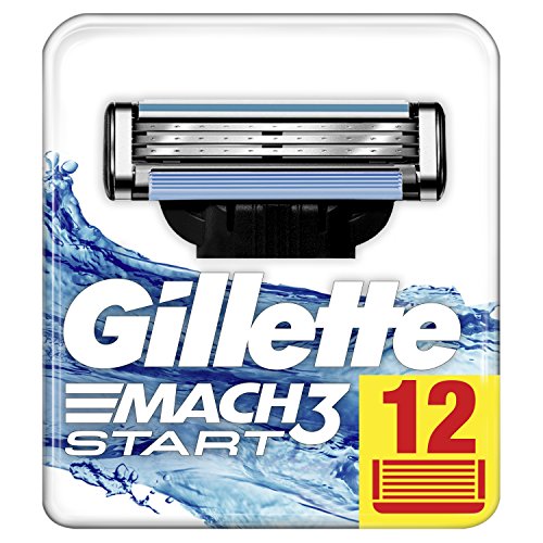 Gillette Mach3 Cuchillas de afeitar para hombre – 12 recambios