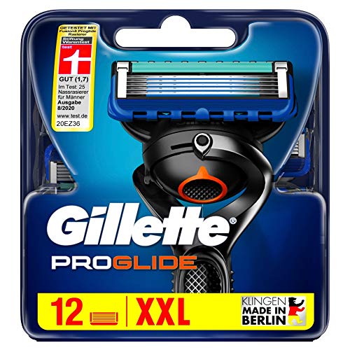 Gillette ProGlide - Cuchillas de afeitar para hombre, 12 unidades, con 5 cuchillas antiirritación para un afeitado apurado y duradero