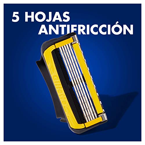 Gillette ProShield Cuchillas de Afeitar Hombre, Paquete de 4 Cuchillas de Recambio