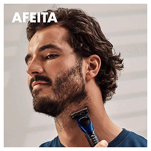 Gillette Styler 4in1 Recortadora Barba Hombe, Perfiladora de Precisión para el Cuerpo + 1 Recambio ProGlide + 3 Cabezales