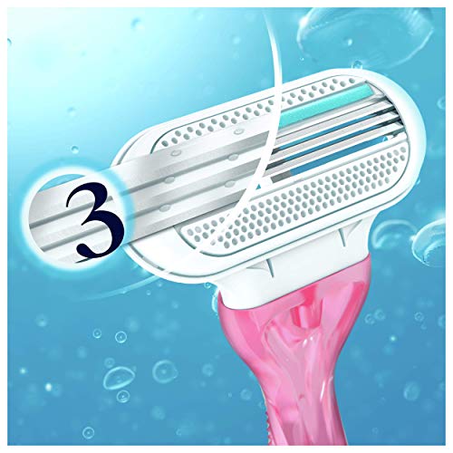 Gillette Venus Sensitive - Cuchillas de afeitar desechables para mujer, 3 + 1