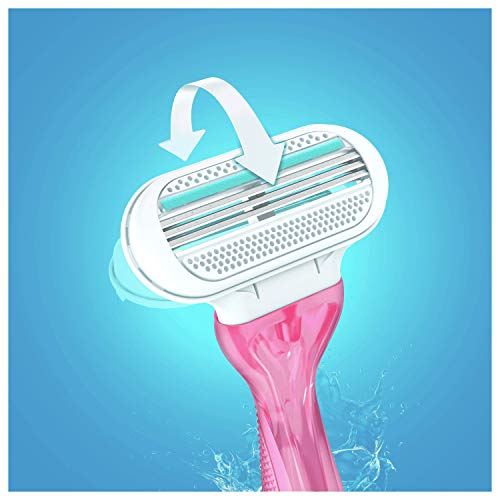 Gillette Venus Sensitive - Cuchillas de afeitar desechables para mujer, 3 + 1