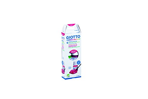 Giotto Témpera Surtido 25 Ml. Est. 6 Uds + Pincel