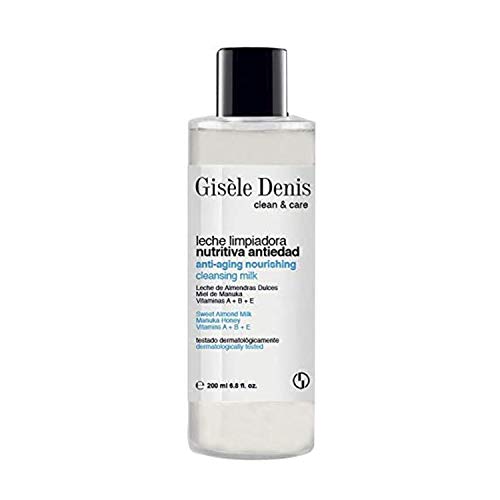 GISÈLE DENIS - Leche Limpiadora Facial Desmaquillante, Nutre y Limpia, Antiedad, 200 ml