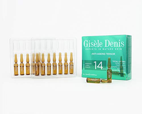 GISÈLE DENIS - Pack Ampollas Faciales Total Lifting, Antiedad, Efecto Tensor, Hidratantes, Cuidado Facial, 14 x 1´5 ml