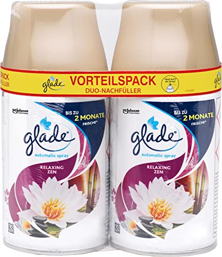 Glade (Brise) Automatic Spray Recarga para ambientador, paquete doble, Relaxing Zen (2 x 269 ml), 538 ml