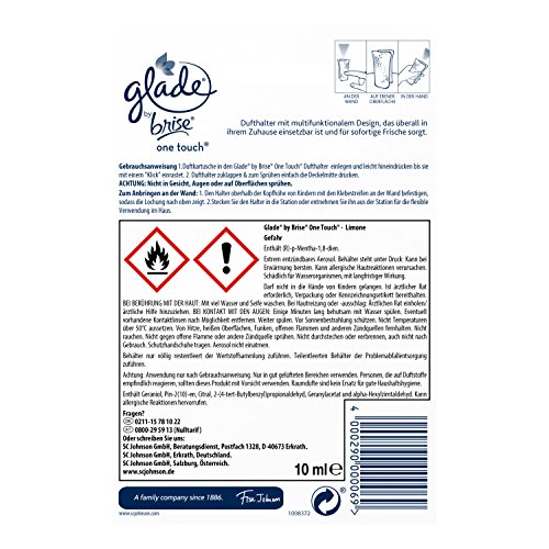 Glade By Brise One Touch - Minisraje instantáneo para eliminar los olores, con recarga (10 ml)