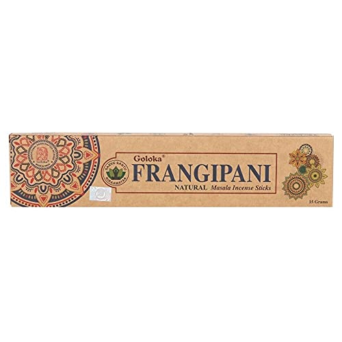 Goloka - Serie Organica, Frangipani, 6 cajas de 15 gramos (90 gramos en total)