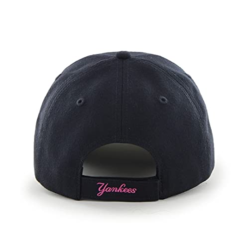 Gorra unisex de los New York Yankees, marca '47 Azul Navy/Pink Talla única