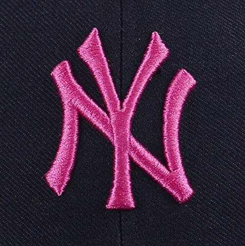 Gorra unisex de los New York Yankees, marca '47 Azul Navy/Pink Talla única