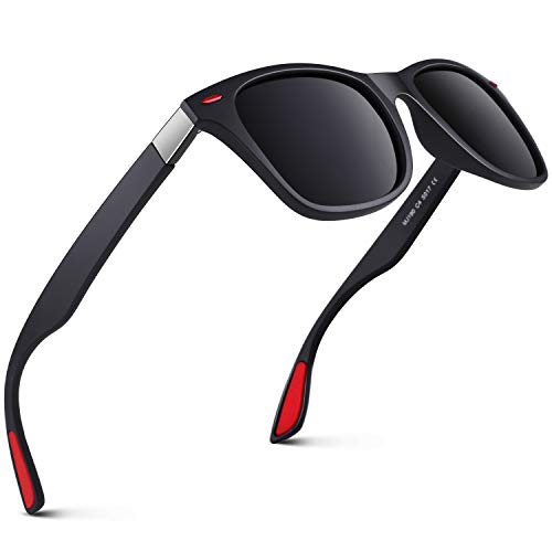 GQUEEN Gafas de Sol polarizadas hombre Mujere TR90 para Conducir Deportes Ciclismo 100% Protección UV400 Gafas para Conducción MO90