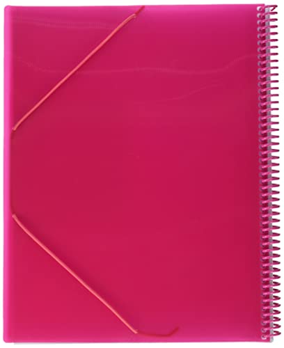 Grafoplás 39833354. Carpeta de Fundas y Tarifarios, A4, 30 Fundas, Color Rosa/Fucsia, Maxiplás Multiline